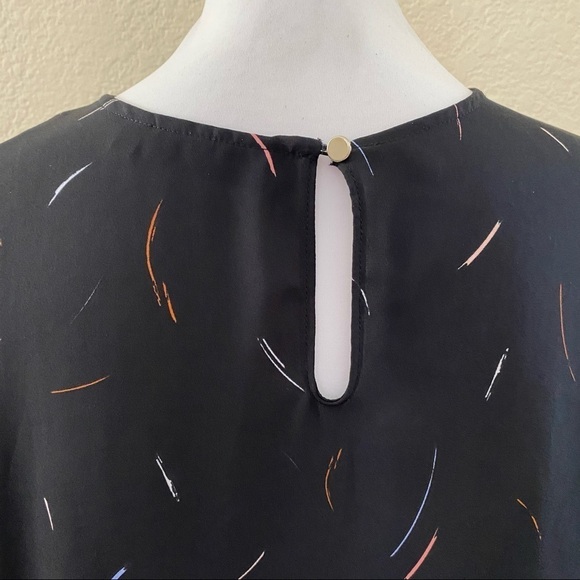Apt 9 black short sleeve dressy blouse Size Large - Picture 11 of 11